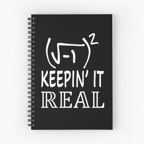 Item preview, Funny Nerdy Square Root of -1 Squared Keepin It Real Math Teacher White Text designed and sold by MathWare MathClips.
