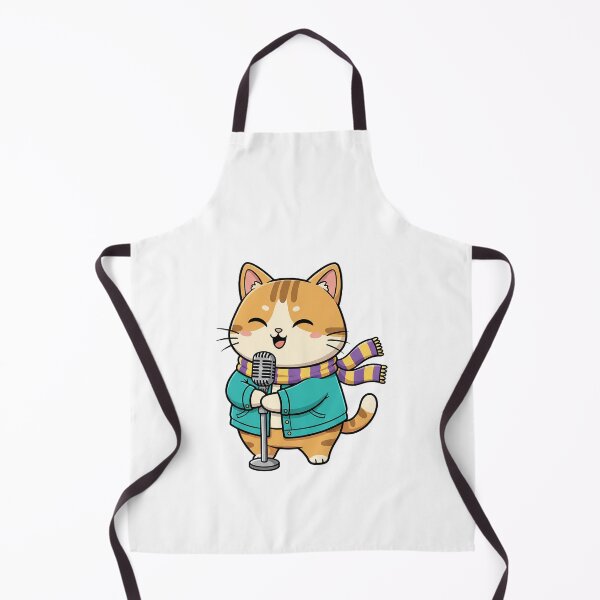 Item preview, Funny Singing Cat Illustration designed and sold by HoopeStylee.