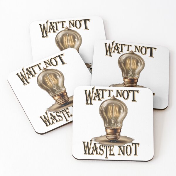 Item preview, "Watt Not, Waste Not" flip the switch stay green. designed and sold by Art-Horizon.