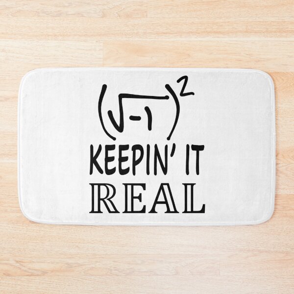 Item preview, Funny Nerdy Square Root of -1 Squared Keepin It Real Math Teacher Black Text designed and sold by MathWare MathClips.