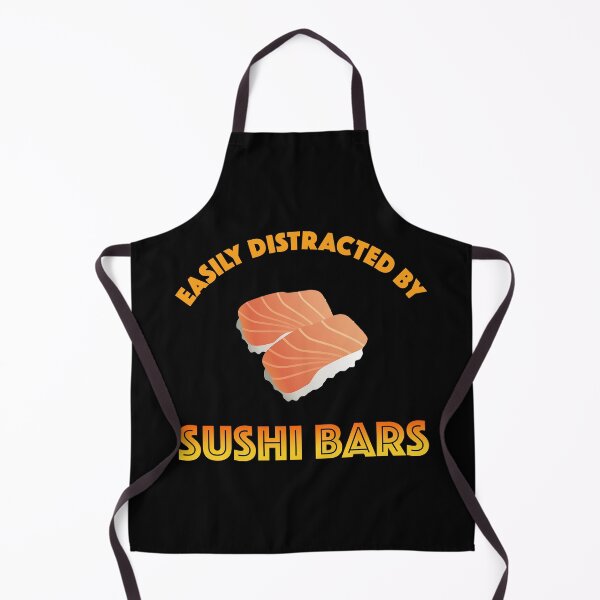 Item preview, Easily Distracted By Sushi Bars designed and sold by Cat Lady Designs.