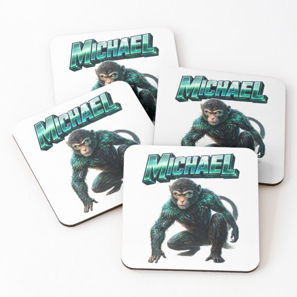 Item preview, Michael Year of the Monkey Eastern Zodiac Monkey Power Strength Design designed and sold by AlexLineArt.
