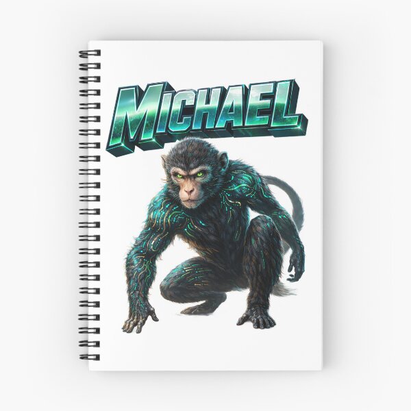 Item preview, Michael Year of the Monkey Eastern Zodiac Monkey Power Strength Design designed and sold by AlexLineArt.