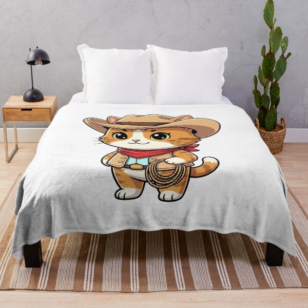 Item preview, Western Cowboy Cat Illustration designed and sold by HoopeStylee.