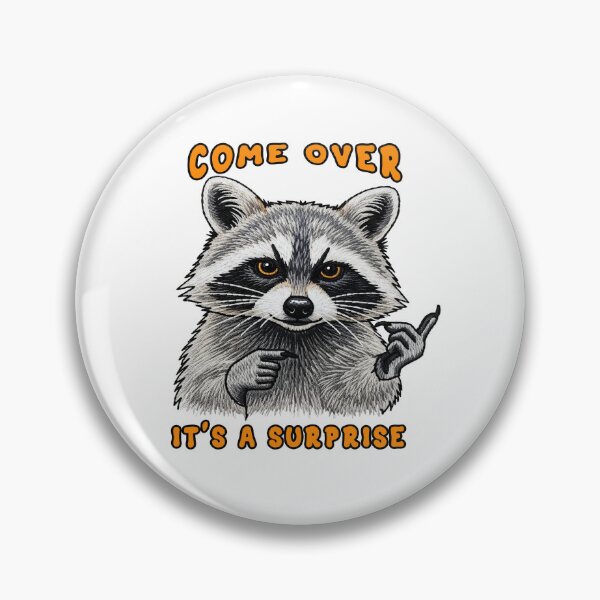 Item preview,  Raccoon come over it's a surprise kid designed and sold by TeeARTHY.