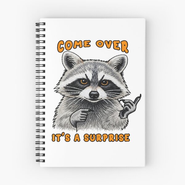 Item preview,  Raccoon come over it's a surprise kid designed and sold by TeeARTHY.