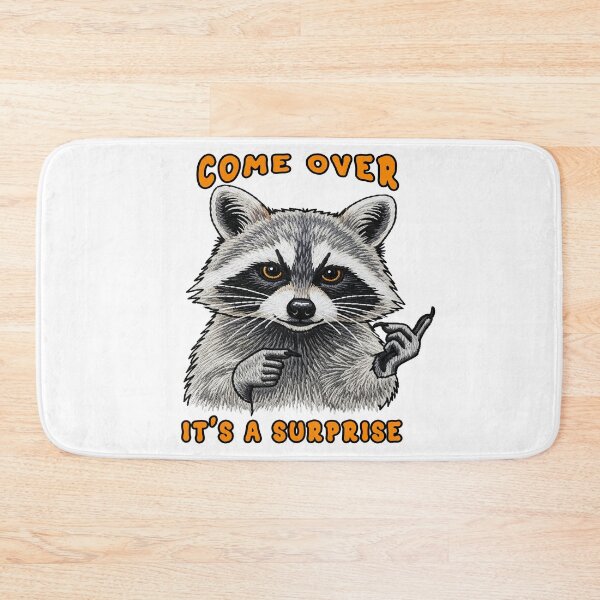 Item preview,  Raccoon come over it's a surprise kid designed and sold by TeeARTHY.