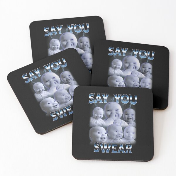 Item preview, Ai baby Holding laugh meme Say You Swear designed and sold by Sossima Art.