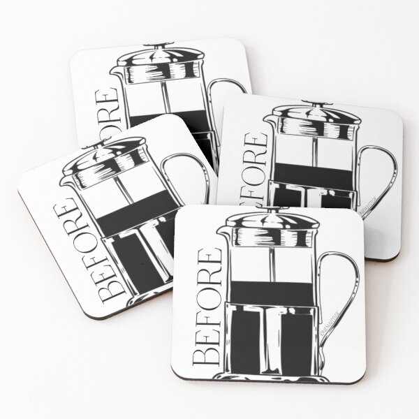 Item preview, Death Before Decaf French Press designed and sold by RavenJART.