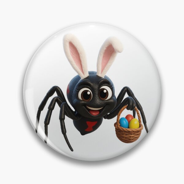 Item preview, Easter Black Widow Spider designed and sold by Sillytoe.