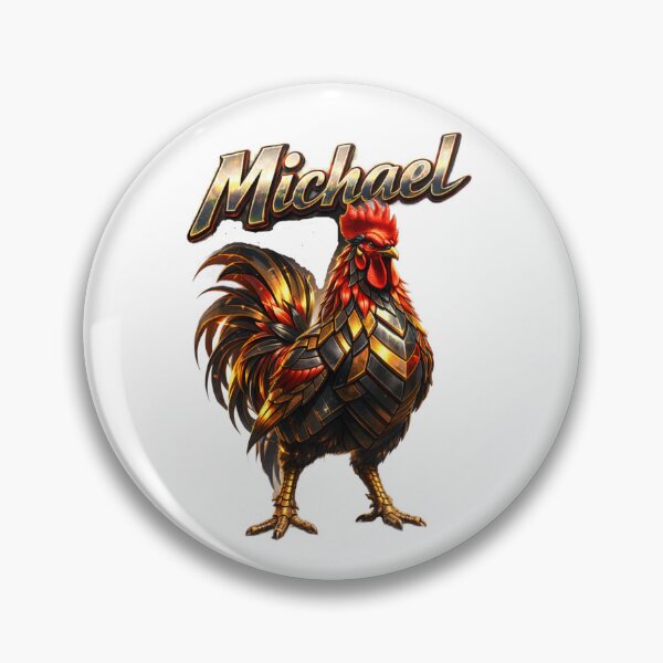 Item preview, Michael Year of the Rooster Eastern Zodiac Rooster Power Strength Design designed and sold by AlexLineArt.