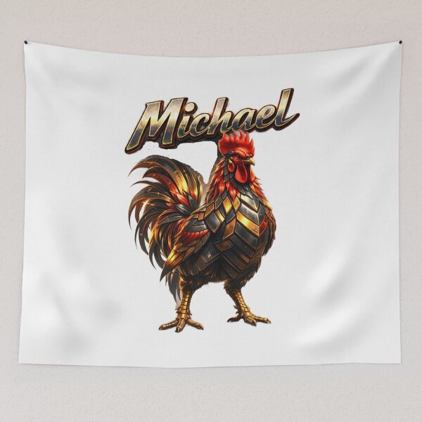 Item preview, Michael Year of the Rooster Eastern Zodiac Rooster Power Strength Design designed and sold by AlexLineArt.