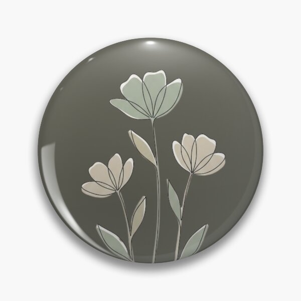 Item preview, Modern Botanical Trio-Muted Sage Green and Grey Olive Floral designed and sold by joleyjl.