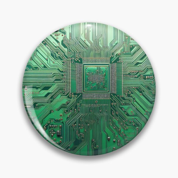 Item preview, Green Motherboard Computer Hardware print designed and sold by ArtUnova.