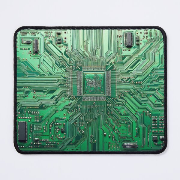 Item preview, Green Motherboard Computer Hardware print designed and sold by ArtUnova.