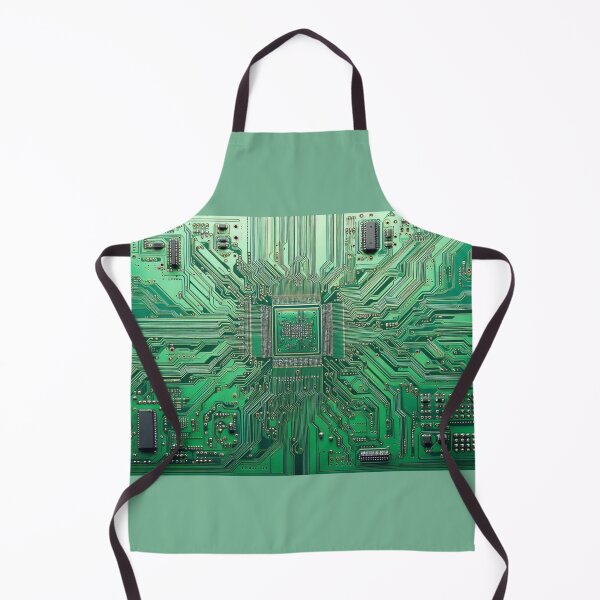 Item preview, Green Motherboard Computer Hardware print designed and sold by ArtUnova.