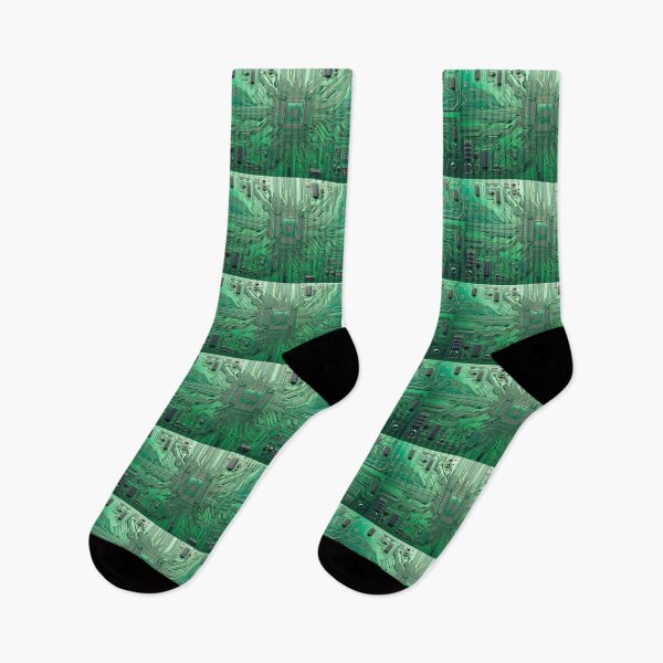 Item preview, Green Motherboard Computer Hardware print designed and sold by ArtUnova.