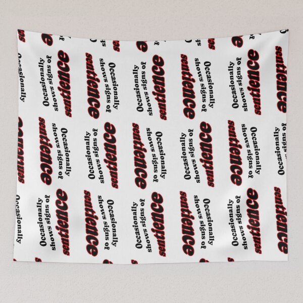 Item preview, Occasionally shows signs of sentience, blank background designed and sold by mntimg.