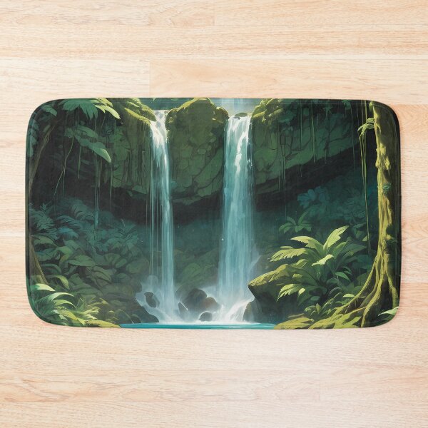 Item preview, Tropical Cascade Through Greenery designed and sold by HorizonHues.
