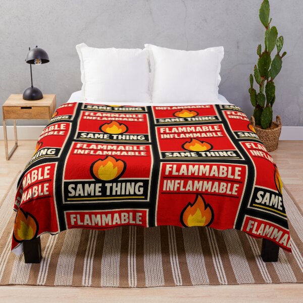 Item preview, Flammable Inflammable Same Thing Funny Warning Design designed and sold by TeeTimeTreasure.