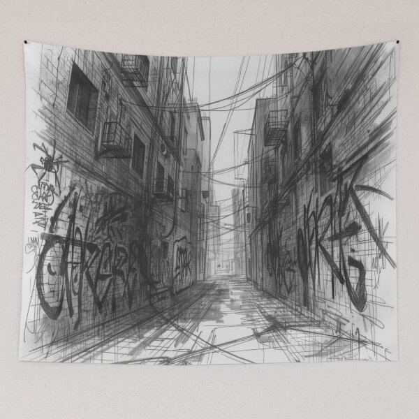 Item preview, Spiderpunk Rebel – Punk Rock Spider Street Art Illustration designed and sold by Chippychips1.