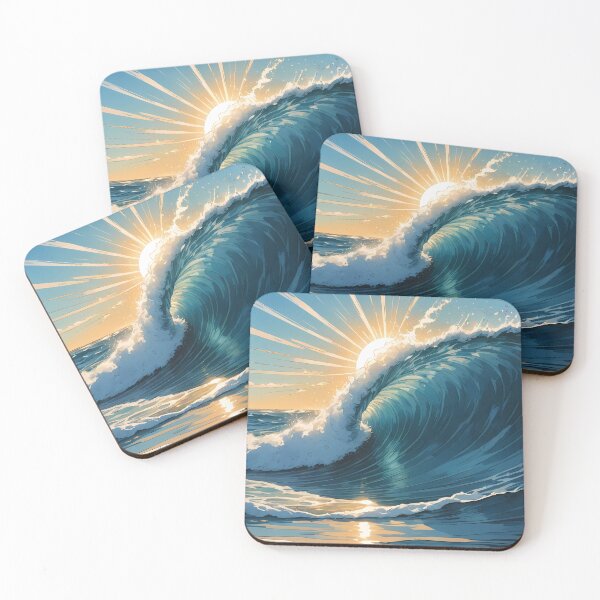 Item preview, Shimmering Waves in Blue Light designed and sold by HorizonHues.