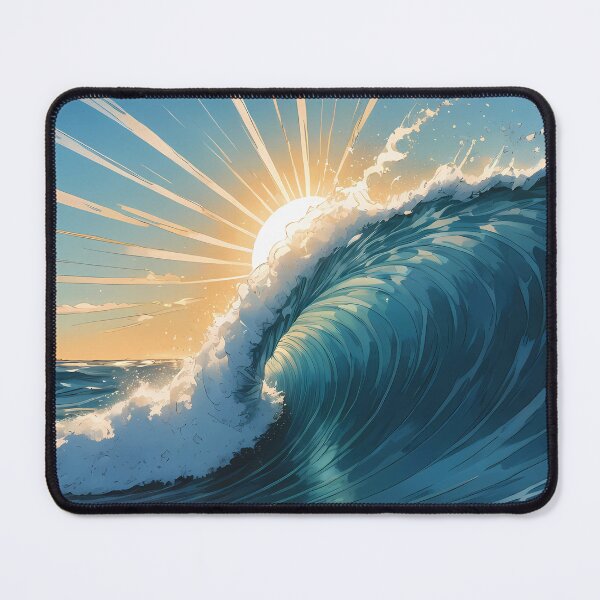 Item preview, Shimmering Waves in Blue Light designed and sold by HorizonHues.