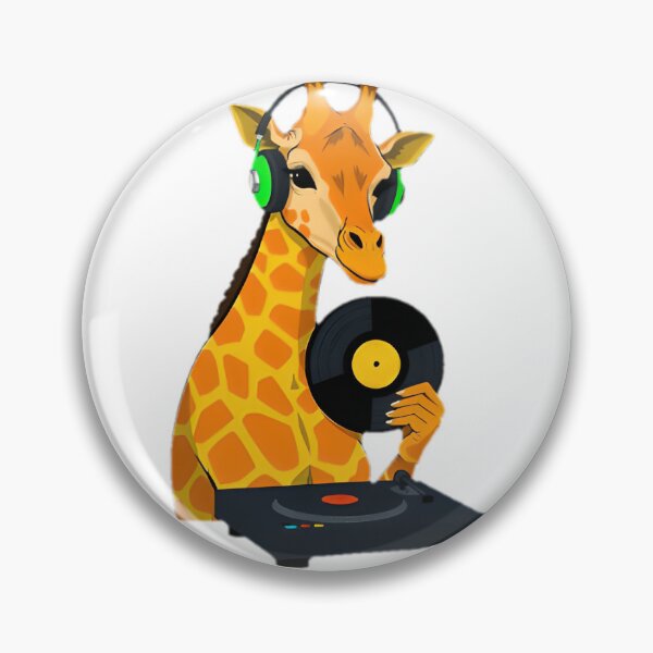 Artikelvorschau, Giraffe DJ Mixing Records entworfen und verkauft von SunkenCost.