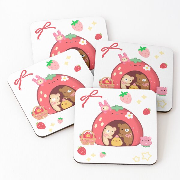 Item preview, Kawaii Strawberry House and Bears designed and sold by starbunnykawaii.