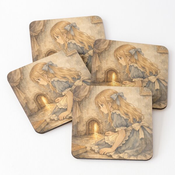 Item preview, Alice and the Little Golden Door – Anime Version designed and sold by DandoLaTalla.