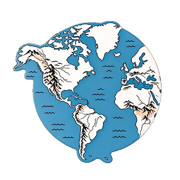 Artwork thumbnail, World Map Sticker by StickersPort