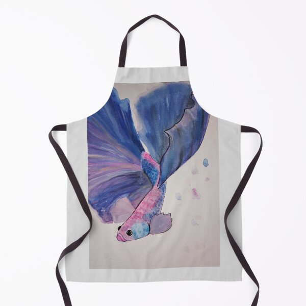 Item preview, Betta fish watercolor painting designed and sold by Budibabe.