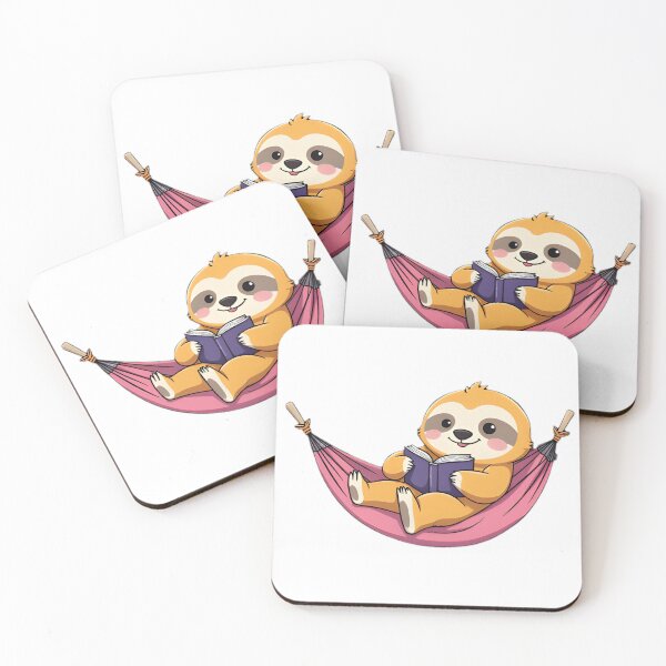 Item preview, Sloth Reading Relaxed in Hammock designed and sold by SunkenCost.