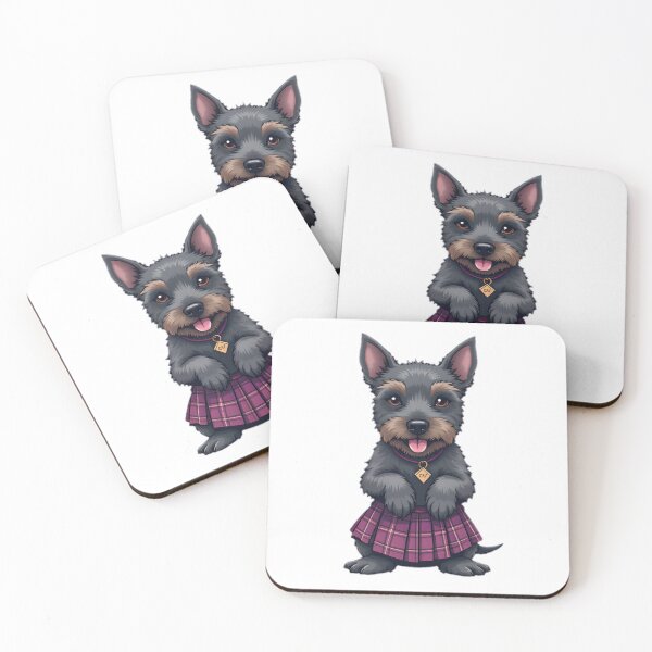 Artikelvorschau, Schottischer Terrier mit Tartan-Kilt entworfen und verkauft von SunkenCost.