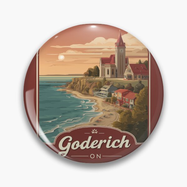 Item preview, Goderich Ontario, Lake Huron Sunset & Historic Lakeside Town ON Canada designed and sold by meganohm.