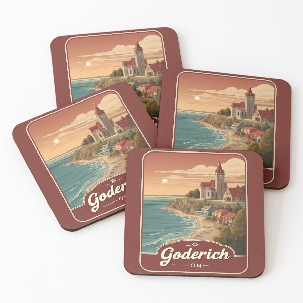 Item preview, Goderich Ontario, Lake Huron Sunset & Historic Lakeside Town ON Canada designed and sold by meganohm.