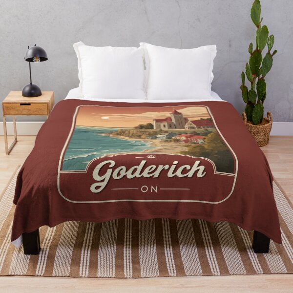 Item preview, Goderich Ontario, Lake Huron Sunset & Historic Lakeside Town ON Canada designed and sold by meganohm.