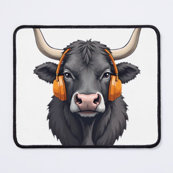 Item preview, Highland Cow Listening to Music designed and sold by SunkenCost.