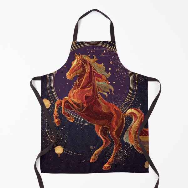 Item preview, Celestial Horse Under Golden Lanterns designed and sold by Turocks.
