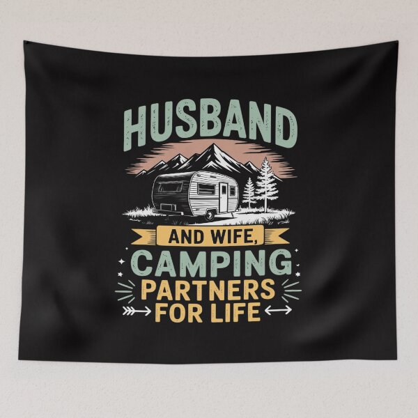 Item preview, Husband Wife Camping Partners Life RV Lovers designed and sold by berniceschm.