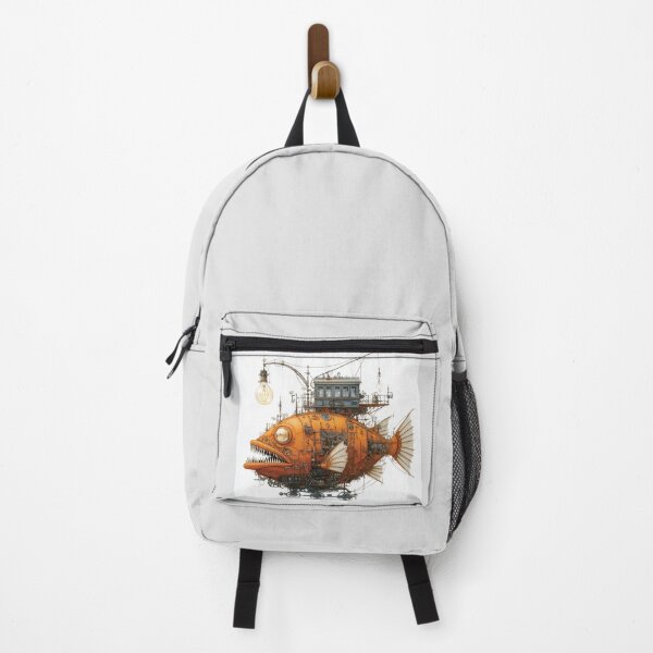 Item preview, steampunk fish machine designed and sold by Ustinov_arts.