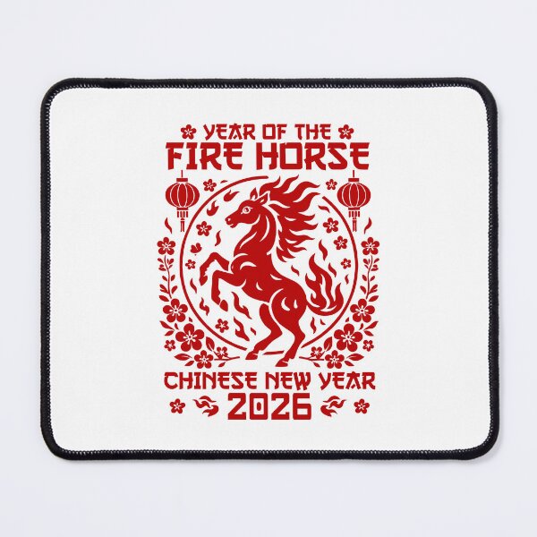 Item preview, Year Of Fire Horse 2026 Lunar New Year Happy Chinese Zodiac designed and sold by gunaone-design.