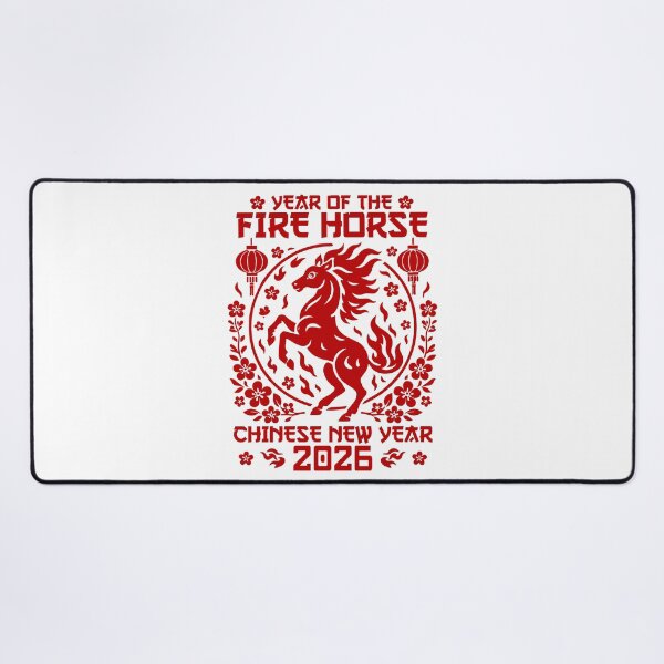 Item preview, Year Of Fire Horse 2026 Lunar New Year Happy Chinese Zodiac designed and sold by gunaone-design.