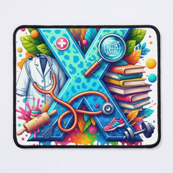 Item preview, Alphabet Fusion Art – Letter X (A–Z Collection) designed and sold by buycostarica.