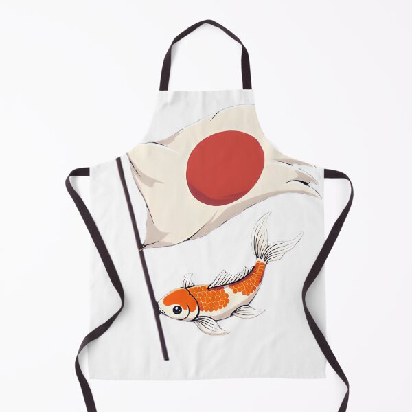 Item preview, Koi Fish Flag Silhouette Design designed and sold by SunkenCost.