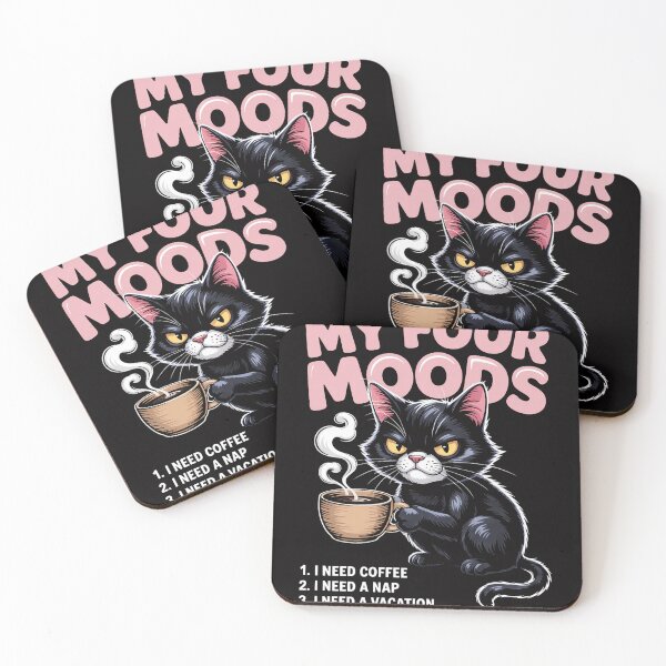 Item preview, My Four Moods I Need Coffee I Need A Naap Coffee Lover designed and sold by sonlylya.