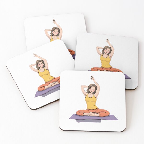 Item preview, Yoga Person Silhouette Design designed and sold by SunkenCost.