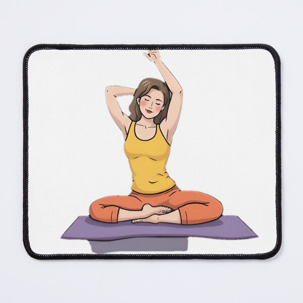Item preview, Yoga Person Silhouette Design designed and sold by SunkenCost.
