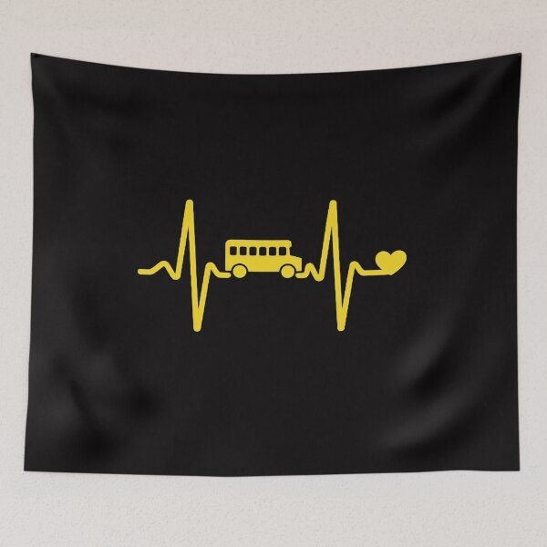Item preview, School Bus Hearbeat Driver Driving Transport Vehicle Service designed and sold by berniceschm.