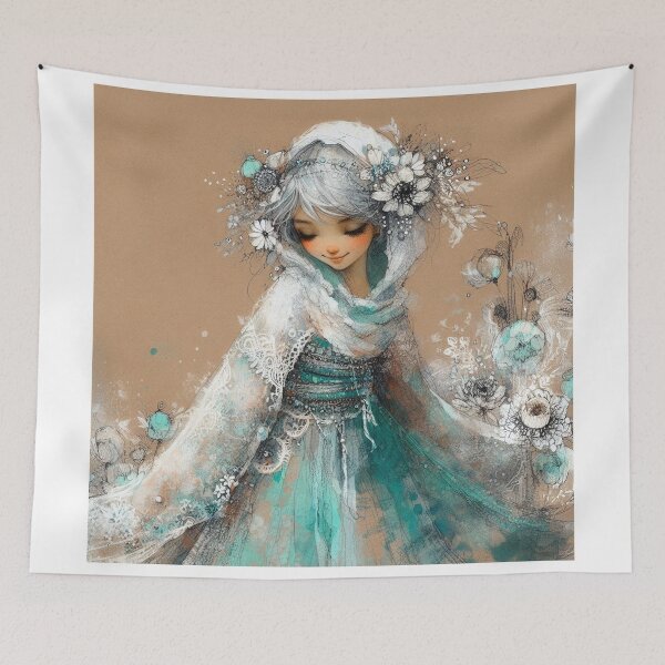 Item preview, Turquoise Girl designed and sold by Beyondnote-Art.